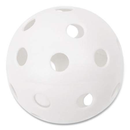 Champion Sports Plastic Baseballs, 9" Diameter, White, 12/Set (PLBB)