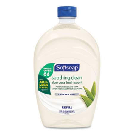Softsoap Moisturizing Hand Soap Refill with Aloe, Fresh, 50 oz, 6/Carton (45992)