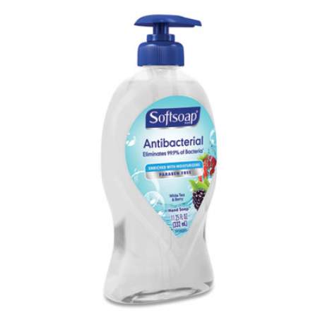 Softsoap Antibacterial Hand Soap, White Tea and Berry Fusion, 11.25 oz Pump Bottle (44573EA)