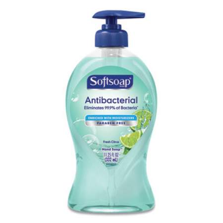 Softsoap Antibacterial Hand Soap, Fresh Citrus, 11.25 oz Pump Bottle, 6/Carton (44572)
