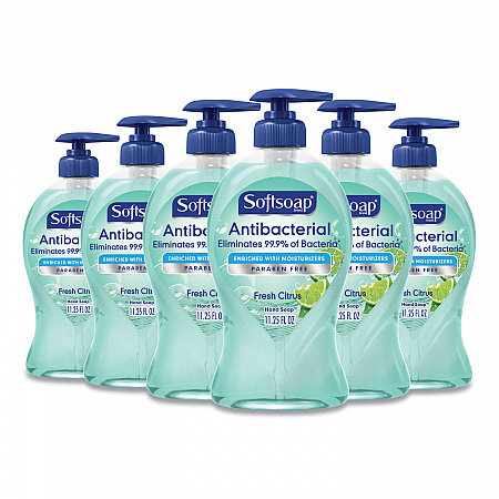 Antibacterial Hand Soap, Fresh Citrus Scent, 11.25 oz, 6/Carton (44572)