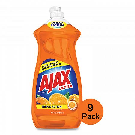 Dish Detergent, Liquid, Orange Scent, 28 oz Bottle, 9/Carton (44678CT)