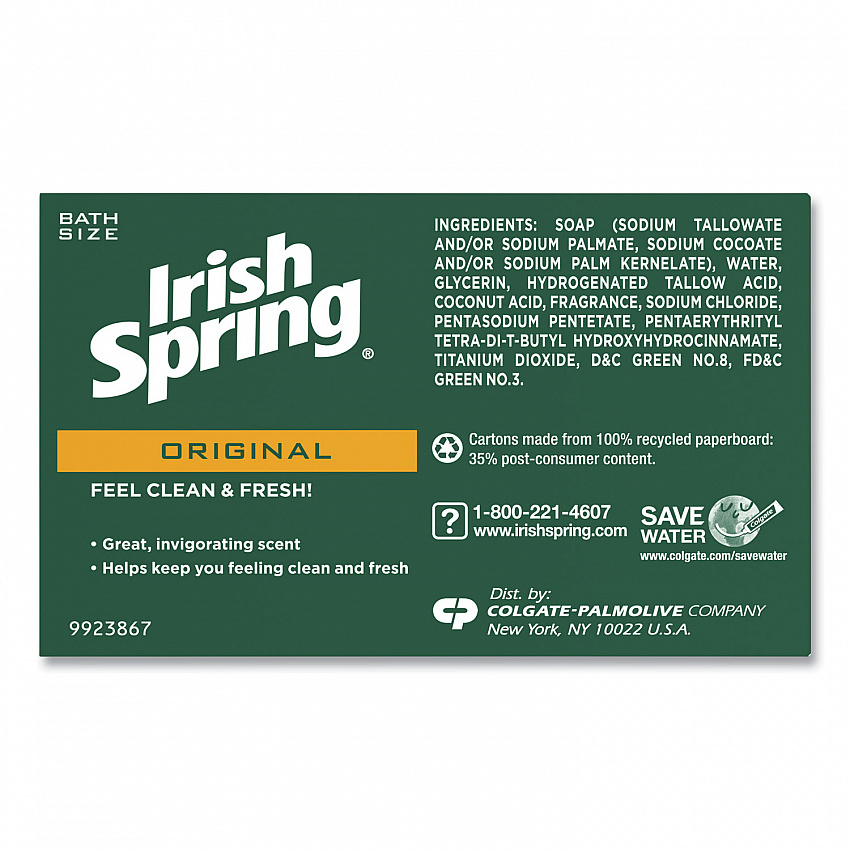 Bar Soap, Clean Fresh Scent, 3.75 oz, 3 Bars/Pack, 18 Packs/Carton (14177)