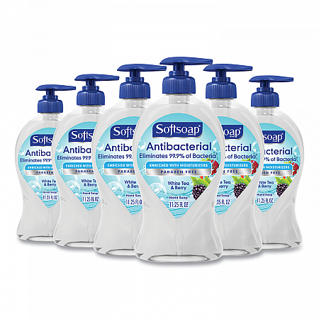 Antibacterial Hand Soap, White Tea and Berry Fusion Scent, 11.25 oz, 6/Carton (44573)