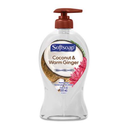 Softsoap Liquid Hand Soap Pump, Coconut and Warm Ginger, 11.25 oz Pump Bottle, 6/Carton (44578)