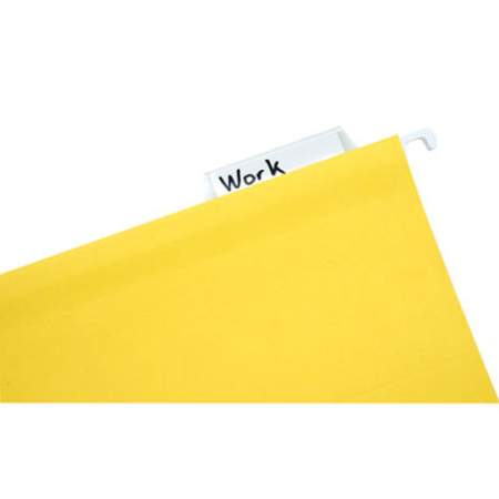 AbilityOne 7530013649501 SKILCRAFT Hanging File Folder, Letter Size, 1/5-Cut Tab, Yellow, 25/Box