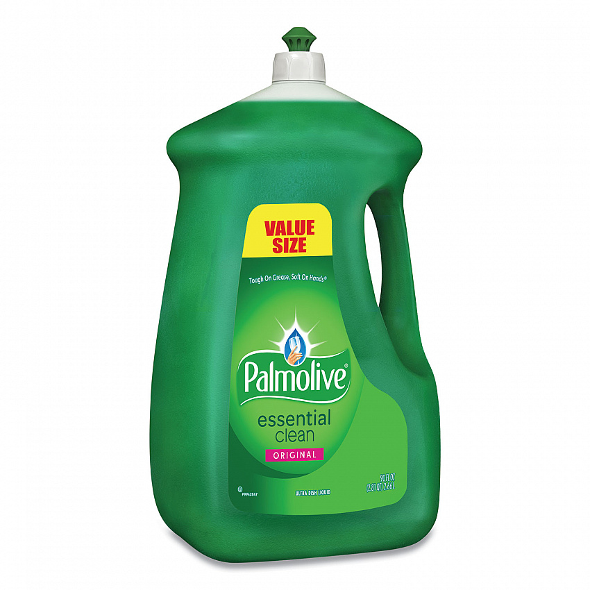 Dish Soap Liquid, Original Scent, Green, 90 oz Bottle, 4/Carton (46157)