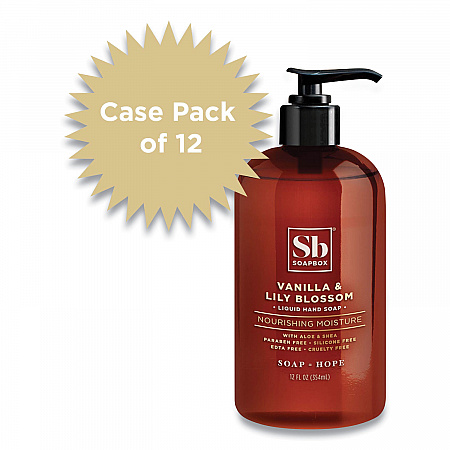 Hand Soap, Vanilla and Lily Blossom Scent, 12 oz, 12/Carton (00679CT)