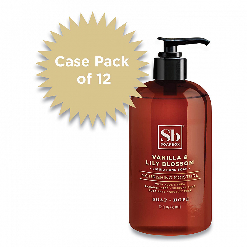Hand Soap, Vanilla and Lily Blossom Scent, 12 oz, 12/Carton (00679CT)