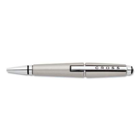 Cross Edge Retractable Gel Pen, Medium 0.7 mm, Black Ink, Titanium Barrel (AT0555S5)