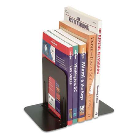Officemate Steel Bookends, Nonskid, 5.88 x 8.25 x 9, Black (93051)