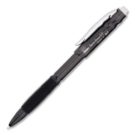 Pentel EnerGel RTX Gel Pen, Retractable, Medium 0.7 mm, Black Ink, Black Barrel, 5/Pack (BL77BP5A)