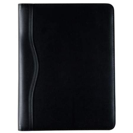 AbilityOne 7510014844563 SKILCRAFT Black Leather Look Portfolio, Solar Calculator/Writing Pad/Pen