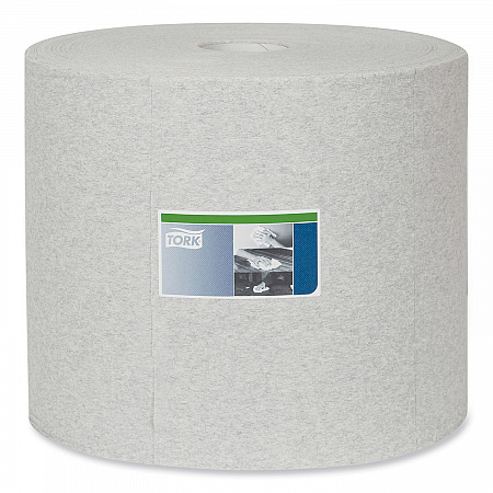 Industrial Cleaning Cloths, 1-Ply, 12.6 x 13.3, Gray, 1,050 Wipes/Roll (520305)