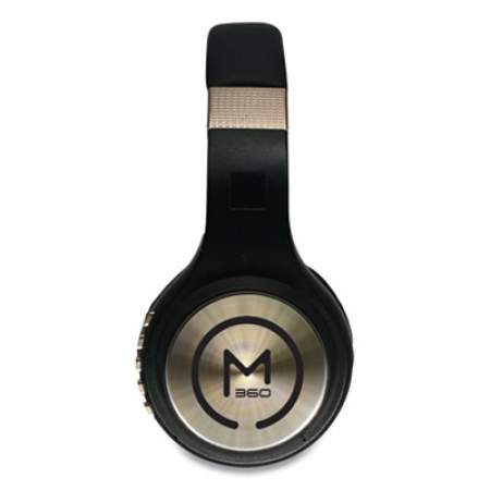 Morpheus 360 SERENITY Stereo Wireless Headphones with Microphone, Black with Gold Accents (HP5500G)