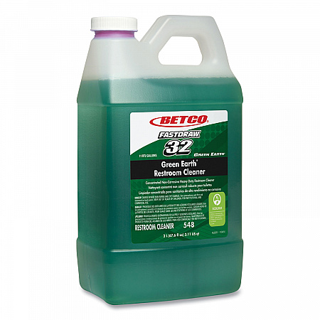 FastDraw 32 Green Earth Restroom Cleaner, Citrus Floral Scent, 2 L Bottle, 4/Carton (5484700)