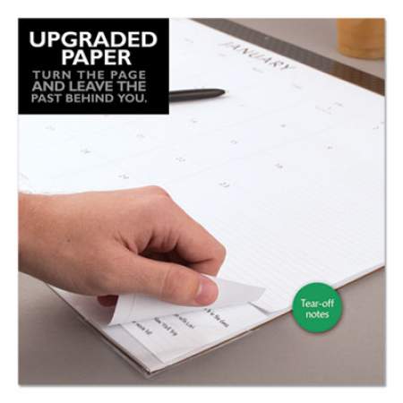 AT-A-GLANCE Elevation Desk Pad Calendars, 21.75 x 17, White Sheets, Black Binding, Clear Corners, 12-Month (Jan to Dec): 2022 (SK752400)