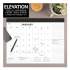 AT-A-GLANCE Elevation Desk Pad Calendars, 21.75 x 17, White Sheets, Black Binding, Clear Corners, 12-Month (Jan to Dec): 2022 (SK752400)