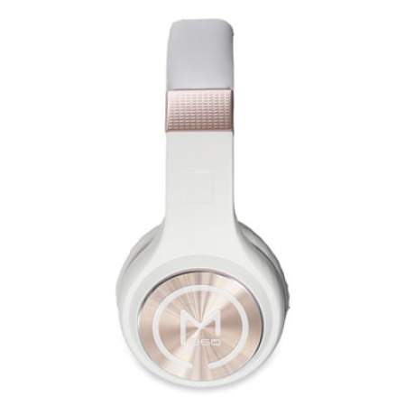 Morpheus 360 SERENITY Stereo Wireless Headphones with Microphone, White with Rose Gold Accents (HP5500R)