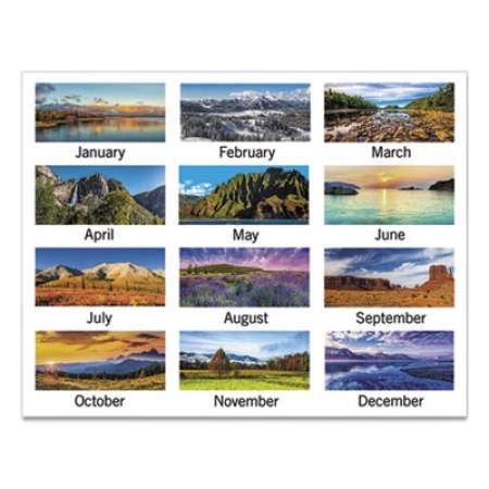 AT-A-GLANCE Scenic Three-Month Wall Calendar, Scenic Landscape Photography, 12 x 27, White Sheets, 14-Month (Dec to Jan): 2021 to 2023 (DMW50328)