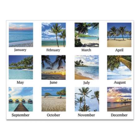 AT-A-GLANCE Tropical Escape Wall Calendar, Tropical Escape Photography, 15 x 12, Pale Blue/Multicolor Sheets, 12-Month (Jan to Dec): 2022 (DMWTE828)