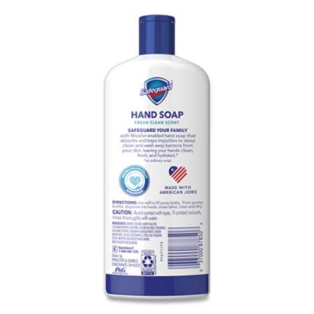 Safeguard Liquid Hand Soap, Fresh Clean Scent, 25 oz Bottle, 4/Carton (87850)