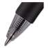 uni-ball Signo Gel Pen, Retractable, Medium 0.7 mm, Black Ink, Black/Metallic Accents Barrel, Dozen (65940)