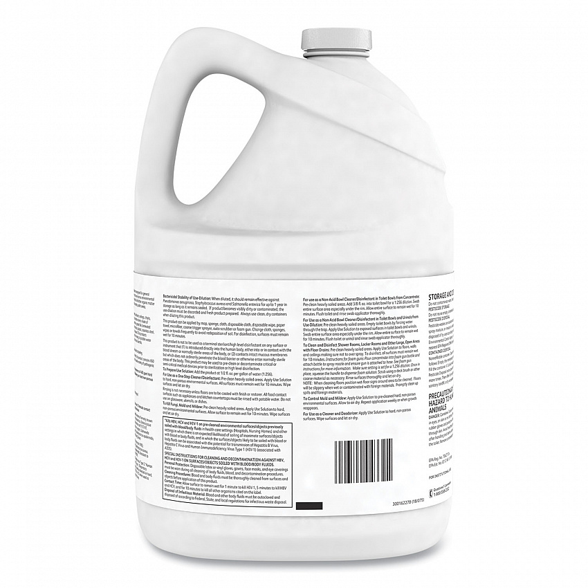 Virex II 256 One-Step Disinfectant Cleaner Deodorant, Mint Scent, 1 gal, 4 Bottles/CT (04332)
