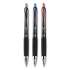 uni-ball 207PLUS+ Gel Pen, Retractable, Medium 0.7 mm, Assorted Ink Colors, Black Barrel, 6/Pack (24449118)