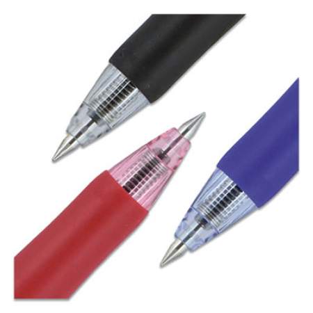 uni-ball Signo Gel Pen, Retractable, Micro 0.38 mm, Black Ink, Clear Barrel, Dozen (479585)