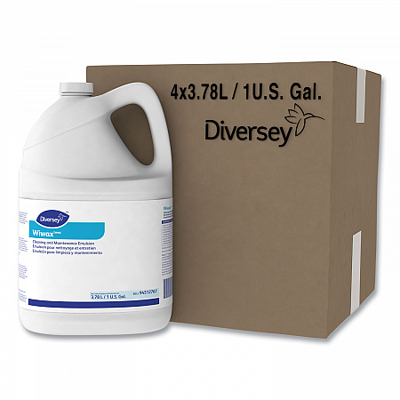 Wiwax Cleaning and Maintenance Solution, Unscented, 1 gal Bottle, 4/Carton (94512767)
