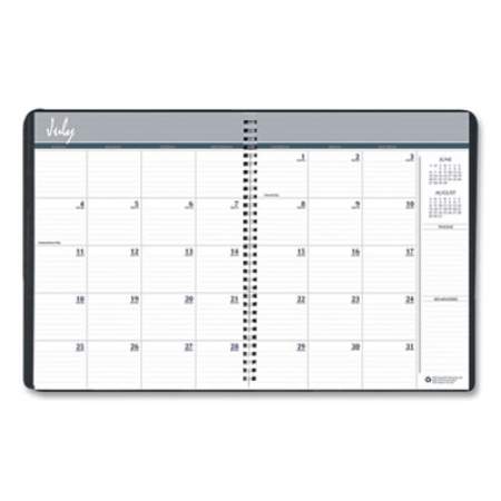 House of Doolittle 14-Month Recycled Ruled Monthly Planner, 11 x 8.5, Black Cover, 14-Month (July to Aug): 2021 to 2022 (26502)