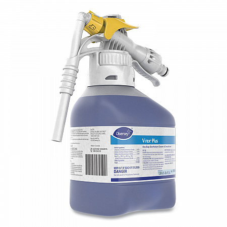 Virex Plus One-Step Disinfectant Cleaner and Deodorant, Unscented, 1.5 L Closed-Loop Plastic Bottle, 2/Carton (101102925)