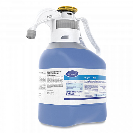 Virex II 256 One-Step Disinfectant Cleaner Deodorant, Mint Scent, 1.4 L SmartDose, 2/Carton (5019317)