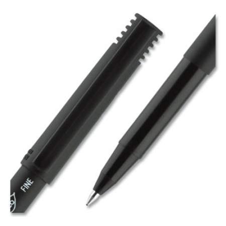 uni-ball ONYX Roller Ball Pen, Stick, Fine 0.7 mm, Black Ink, Black Matte Barrel, 72/Pack (2013567)
