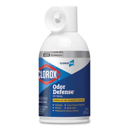 Clorox Commercial Solutions Odor Defense, Wall Mount Refill, Clean Air, 6 oz Aerosol Spray, 12/Carton (31710)
