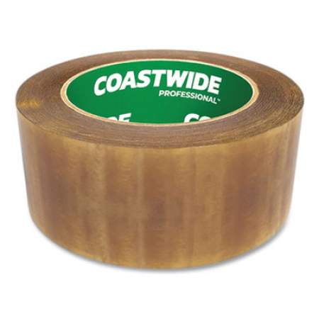 Coastwide Professional Packing Tape, 3" Core, 2.3 mil, 1.88" x 109.3 yds, Clear, 6/Pack (559216)