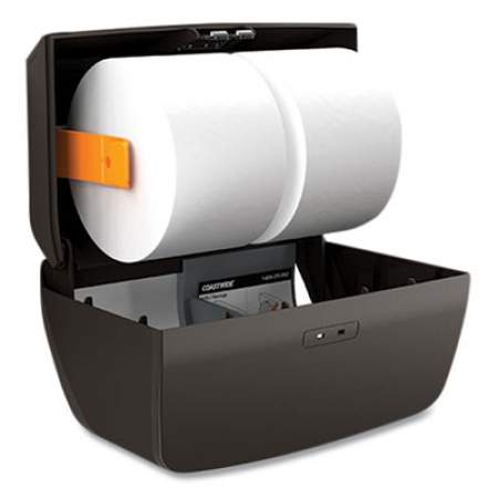 Coastwide Professional J-Series Duo Bath Tissue Dispenser, 11.49 x 6.9 x 7.55, Black (24405511)
