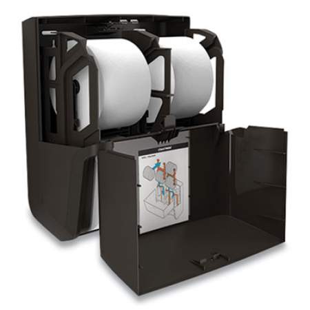 Coastwide Professional J-Series Quad Bath Tissue Dispenser, 13.52 x 7.51 x 14.66, Black (24405518)