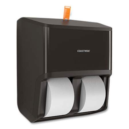 Coastwide Professional J-Series Quad Bath Tissue Dispenser, 13.52 x 7.51 x 14.66, Black (24405518)