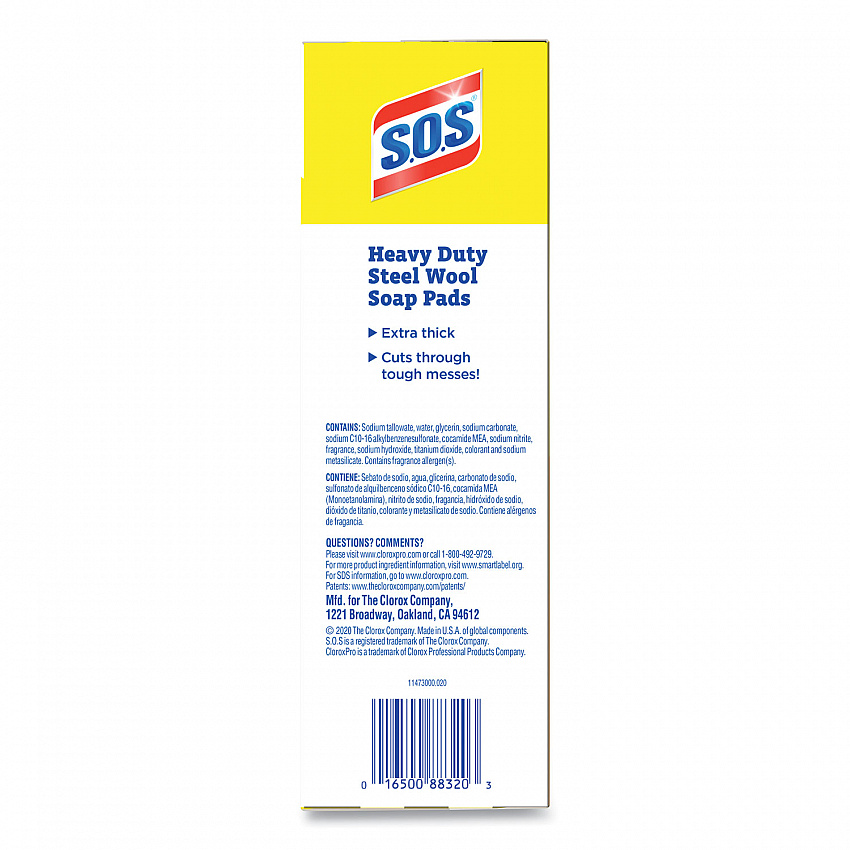 Steel Wool Soap Pads, 2.4 x 3, Steel, 15/Box (88320BX)