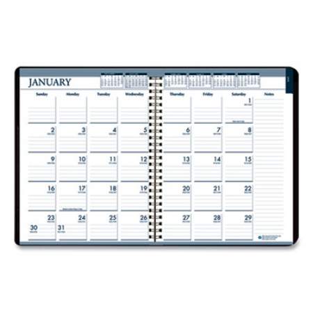 House of Doolittle Recycled Wirebound Weekly/Monthly Planner, 11 x 8.5, Black Cover, 12-Month (Jan to Dec): 2022 (28302)