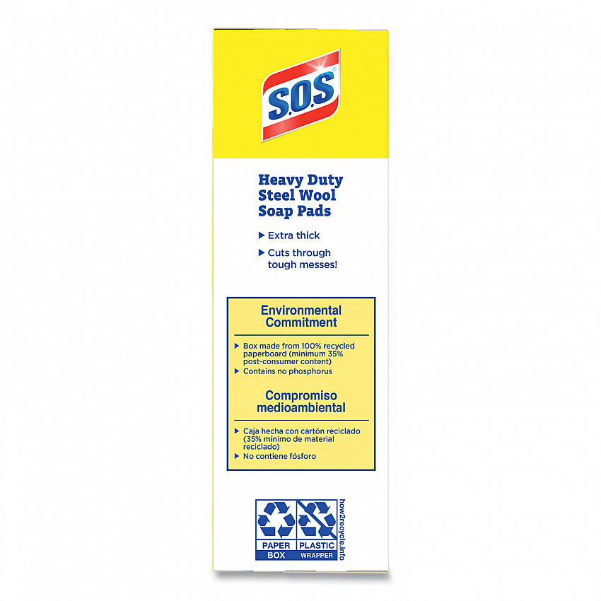 Steel Wool Soap Pads, 2.4 x 3, Steel, 15/Box (88320BX)