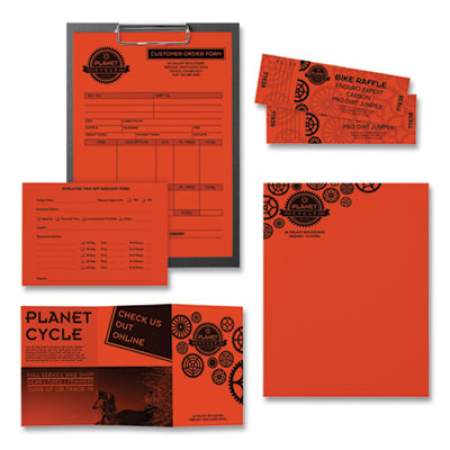Astrobrights Color Paper, 24 lb, 8.5 x 11, Orbit Orange, 500 Sheets/Ream (22561)