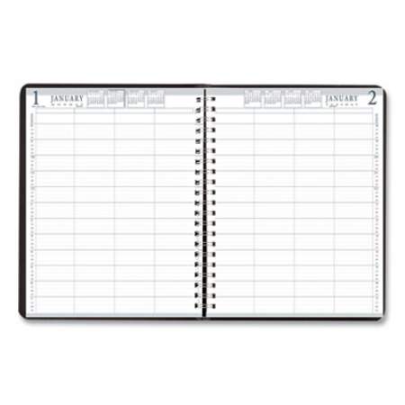 House of Doolittle Four-Person Group Practice Daily Appointment Book, 11 x 8.5, Black Cover, 12-Month (Jan to Dec): 2022 (28202)