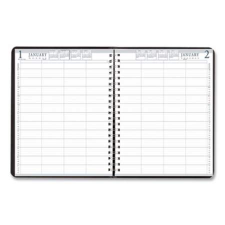 House of Doolittle Executive Series Four-Person Group Practice Daily Appointment Book, 11 x 8.5, Black Hard Cover, 12-Month (Jan to Dec): 2022 (28292)