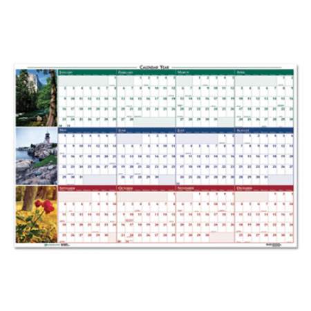 House of Doolittle Earthscapes Recycled Reversible/Erasable Yearly Wall Calendar, Nature Photos, 32 x 48, White Sheets, 12-Month (Jan-Dec): 2022 (3931)