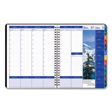 House of Doolittle Earthscapes Recycled Weekly/Monthly Appointment Book, Landscape Photos, 11 x 8.5, Black Soft Cover, 12-Month (Jan-Dec): 2022 (273)