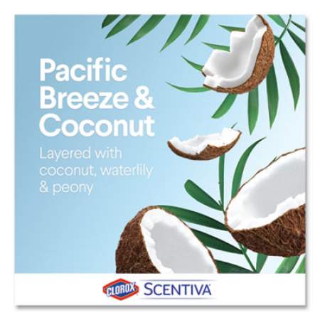 Clorox Scentiva Manual Toilet Bowl Cleaner, Pacific Breeze and Coconut, 24 oz Bottle, 6/Carton (31788)