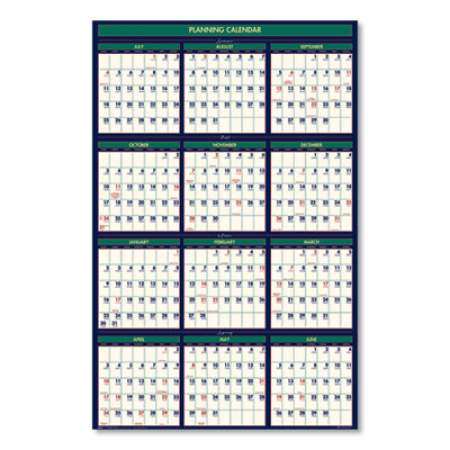 House of Doolittle Four Seasons Business/Academic Recycled Wall Calendar, 24 x 37, 12-Month (July-June): 2021-2022, 12-Month (Jan to Dec): 2022 (390)